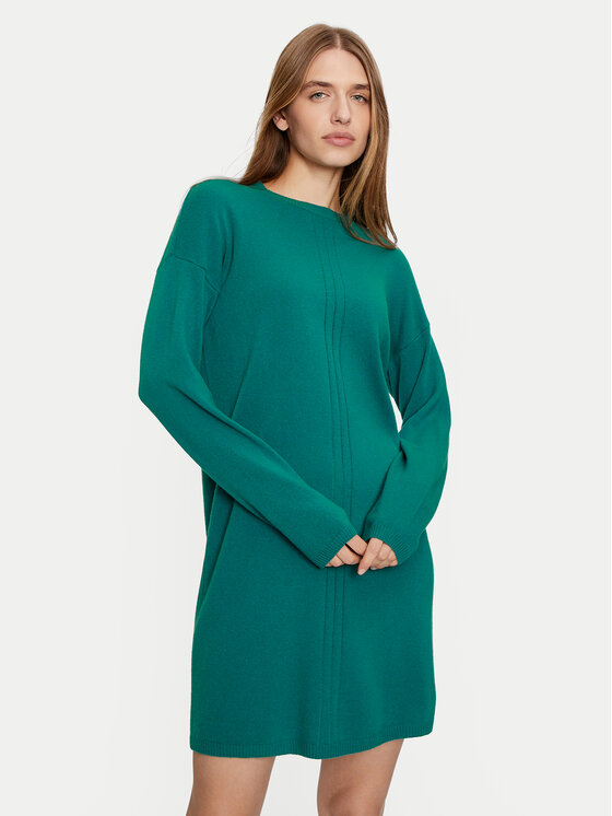 United Colors Of Benetton United Colors Of Benetton Rochie tricotată 1044DV01S Verde Regular Fit