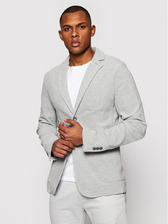 Guess Guess Marynarka M1RN24 WDNF0 Szary Slim Fit