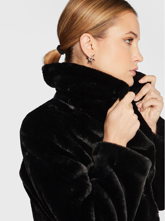 Blugirl Blumarine Blugirl Blumarine Кожено палто RF2081-E0821 Черен Regular Fit