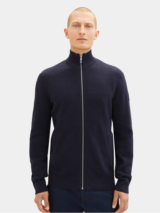 Tom Tailor Sveter 1038317 Tmavomodrá Regular Fit