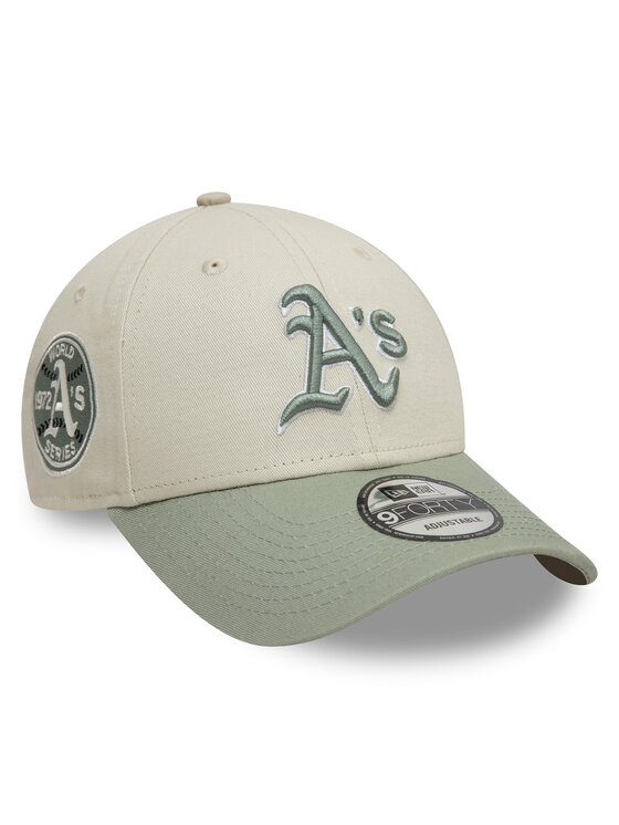New Era New Era Kepurė su snapeliu Oakland Athletics World Series Patch 9FORTY 60595244 Smėlio