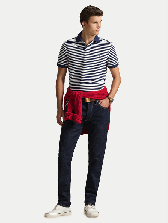 Polo Ralph Lauren Polo Ralph Lauren Polo 710956682500 Granatowy Slim Fit