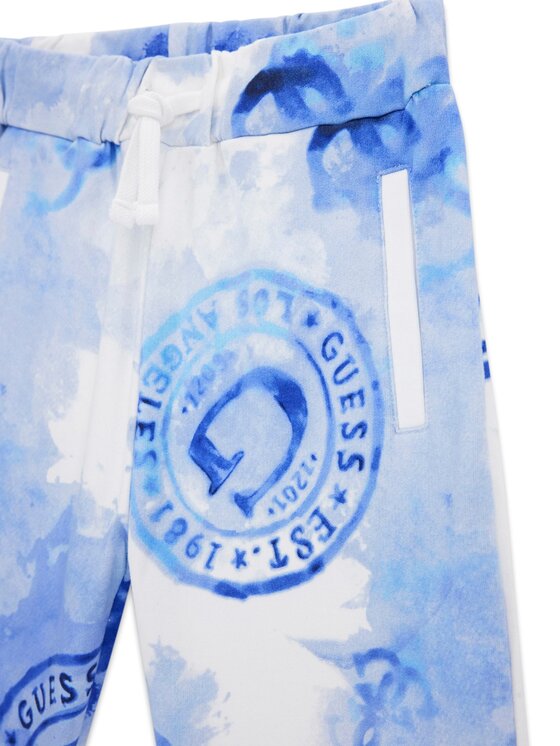 Guess Guess Sporta šorti L6GD00 KA6R4 Zils Regular Fit