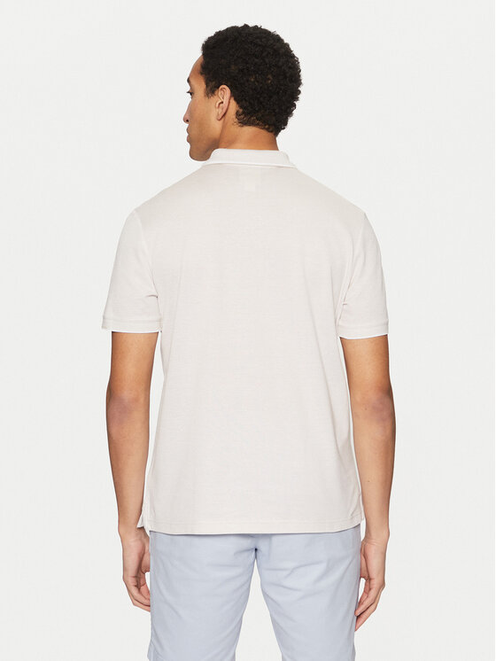 Calvin Klein Calvin Klein Тениска с яка и копчета K10K114475 Бежов Regular Fit