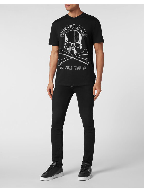 PHILIPP PLEIN PHILIPP PLEIN Tričko 14941 Čierna Regular Fit
