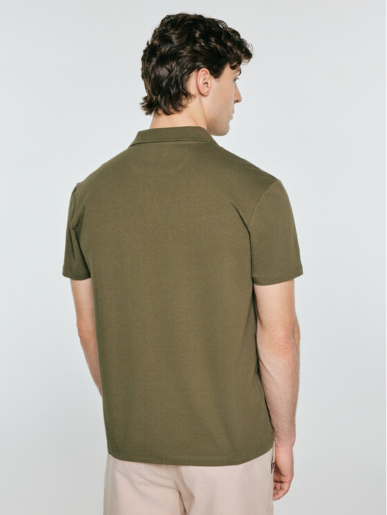 BIG STAR BIG STAR Polo ENGER Zielony Basic Fit
