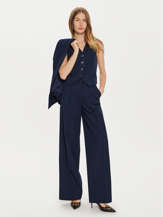 TWINSET TWINSET Елек 242TP2158 Тъмносин Slim Fit