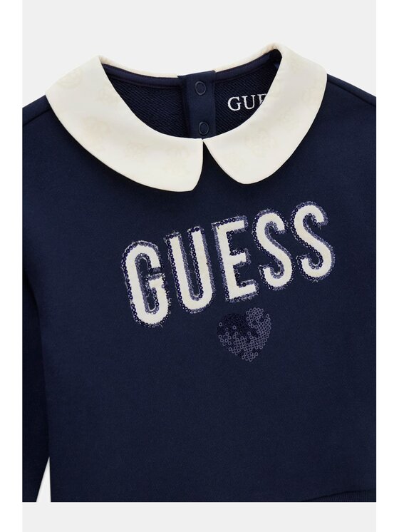 Guess Kids Guess Kids Každodenní šaty 185534 Modrá Classic Fit