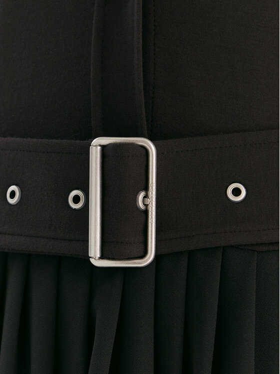 Tommy Hilfiger Tommy Hilfiger Haljina košulja WW0WW48398 Crna Regular Fit