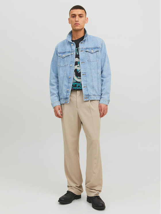 Jack & Jones Jack & Jones Farmer kabát Jean 12223612 Kék Regular Fit