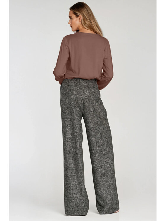 NIFE NIFE Halenka B196 Hnědá Regular Fit