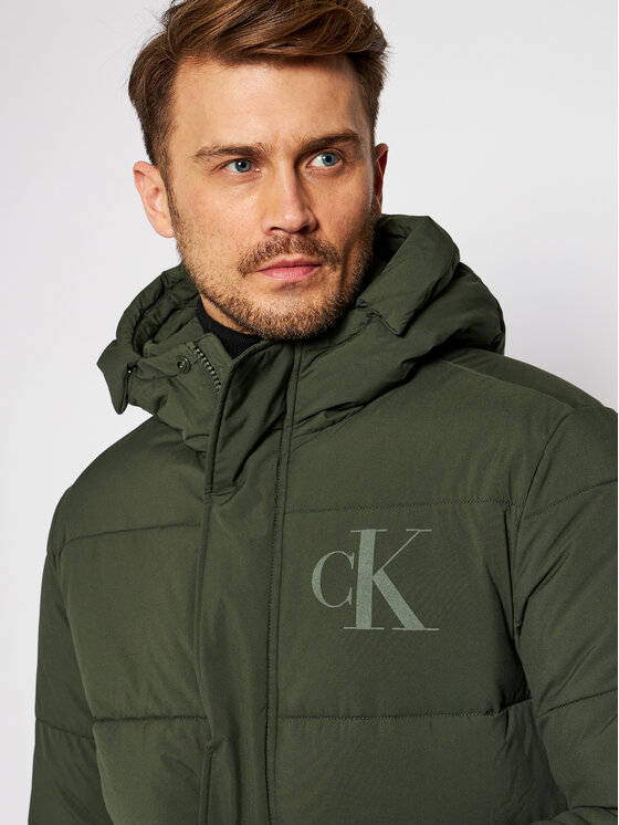 Calvin Klein Jeans Calvin Klein Jeans Vatovaná bunda J30J316622 Zelená Regular Fit