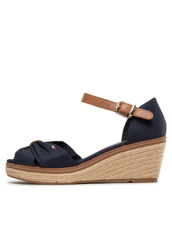 Tommy Hilfiger Tommy Hilfiger Espadrilles Iconic Elba Sandal FW0FW00906 Tumši zils