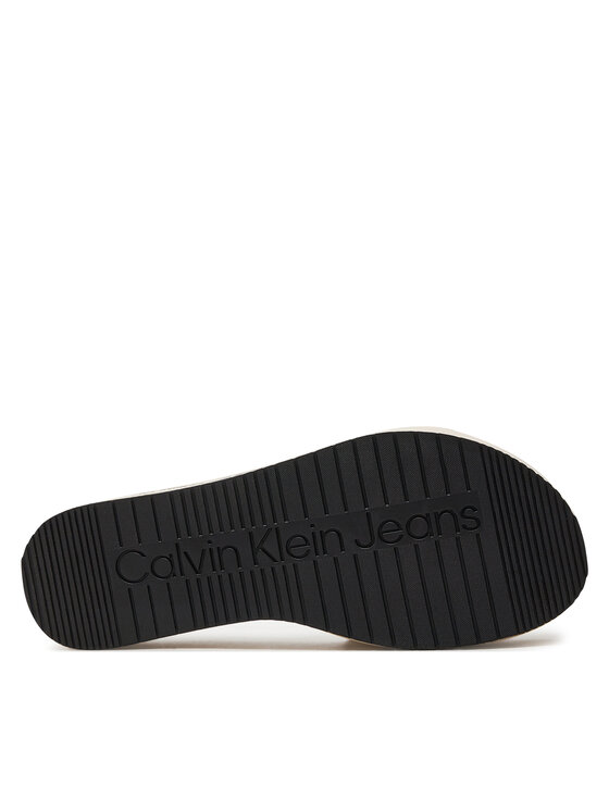 Calvin Klein Jeans Calvin Klein Jeans Nazouváky Flatform Sandal Met YW0YW01036 Écru