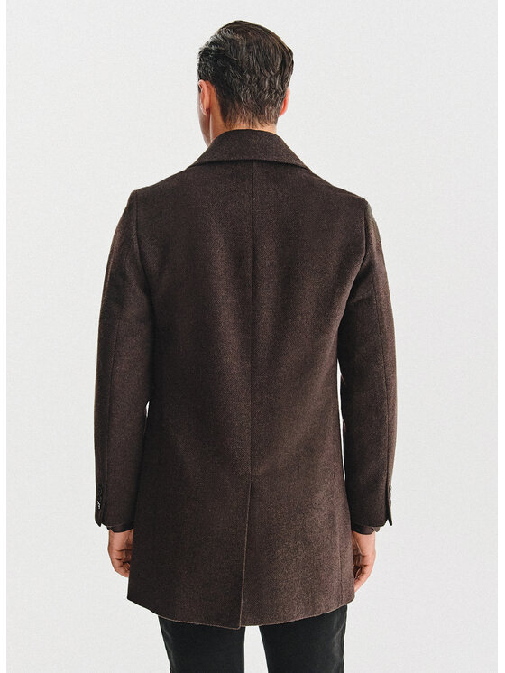 Pako Lorente Pako Lorente Płaszcz przejściowy P25WF-7X-002 Brązowy Classic Fit
