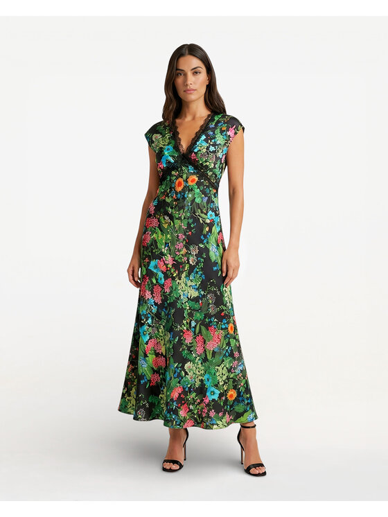 Castellani Castellani Sukienka codzienna Sukienka Fiorella Zielony Regular Fit