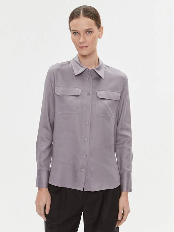 Calvin Klein Cămașă K20K205838 Gri Regular Fit
