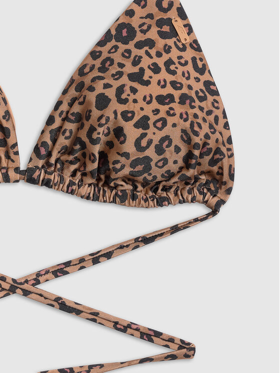 4F 4F Góra od bikini ESSENTIAL Brązowy jasny