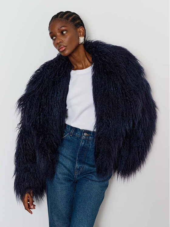 La Mania La Mania Cappotto MARRISA 2 Blu scuro Classic Fit