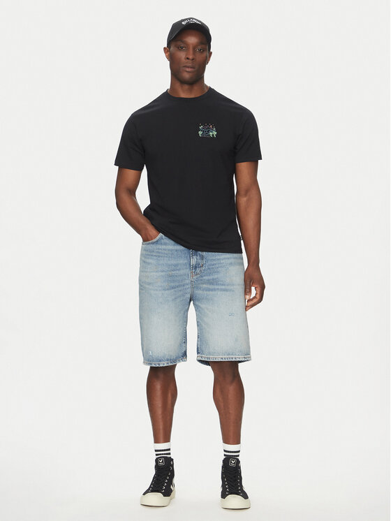Billabong Billabong T-shirt EBYZT00296cz Crna Regular Fit
