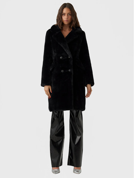 Vero Moda Vero Moda Krzno Suielly 10268036 Crna Regular Fit