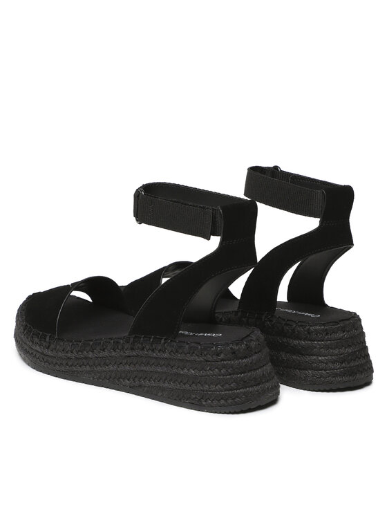 Calvin Klein Jeans Espadrilės Sporty Wedge Rope Su Con YW0YW00977 Juoda ...
