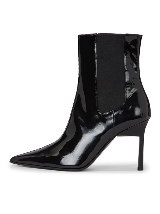 Calvin Klein Calvin Klein Čizme Geo Stiletto Chelsea Boot 90-Pat HW0HW01809 Crna