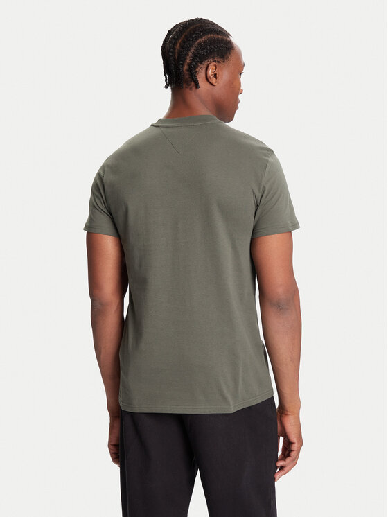 Tommy Jeans Tommy Jeans Póló DM0DM21977 Khaki Regular Fit