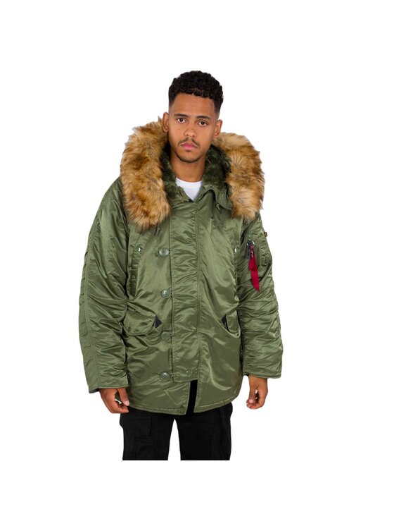 Alpha Industries Alpha Industries Kurtka zimowa AI.100106-01 Zielony Parka Fit
