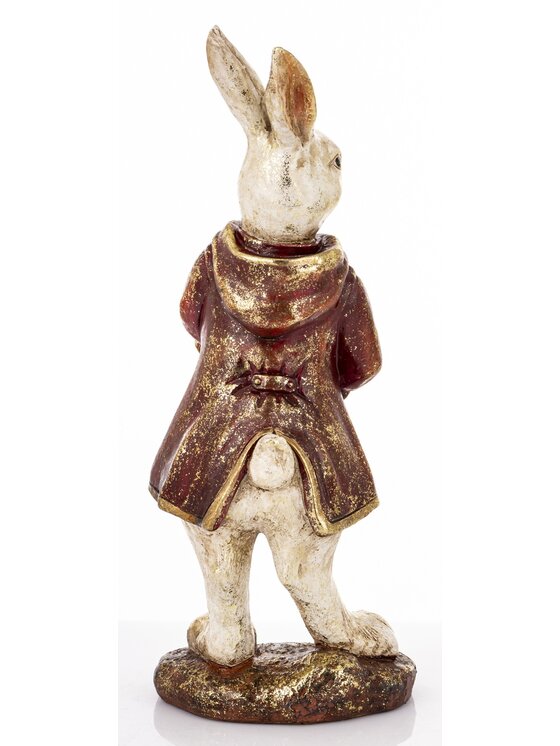MIAhome MIAhome Figurka królik MALJUNA-2 w płaszczu z kapturem Kolorowy