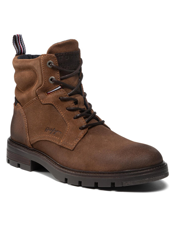 bottines tommy hilfiger femme camel