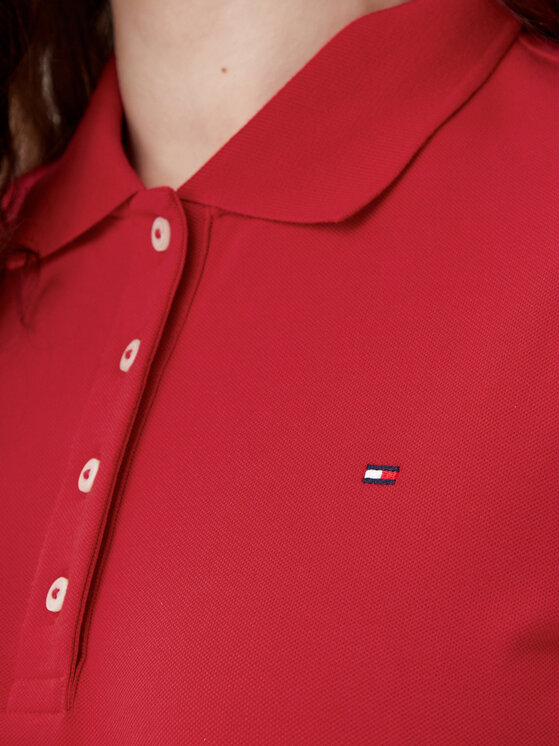 Tommy Hilfiger Tommy Hilfiger Pólóing 1985 WW0WW43224 Piros Regular Fit