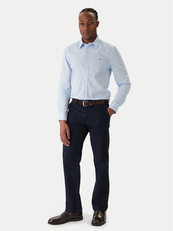 Tommy Hilfiger Tommy Hilfiger Cămașă MW0MW40460 Albastru celest Slim Fit