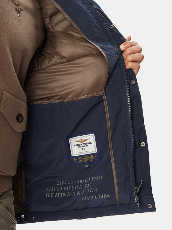 Aeronautica Militare Aeronautica Militare Žieminė striukė 262AB3072UCT04358 Tamsiai mėlyna Regular Fit