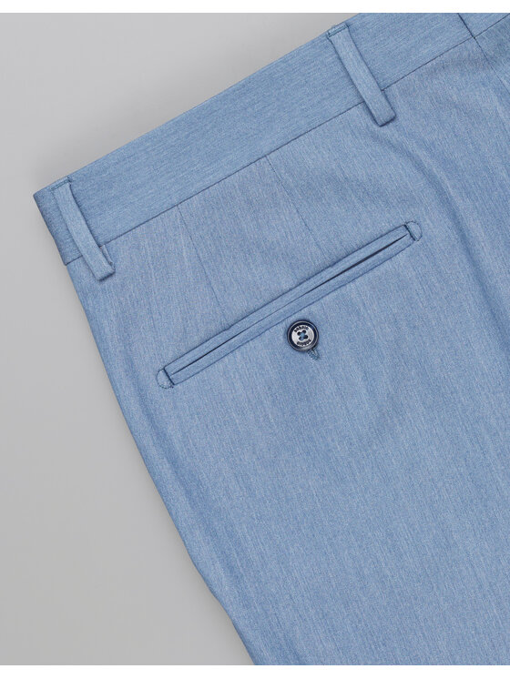 Borgio Borgio Spodnie garniturowe lido Niebieski Slim Fit