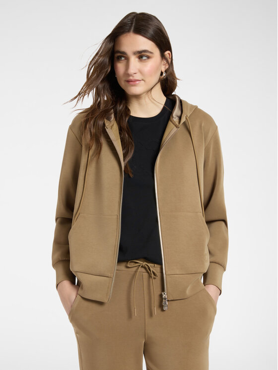 Elena Mirò Elena Mirò Felpa G801Z000640N0F2 Marrone Boxy Fit