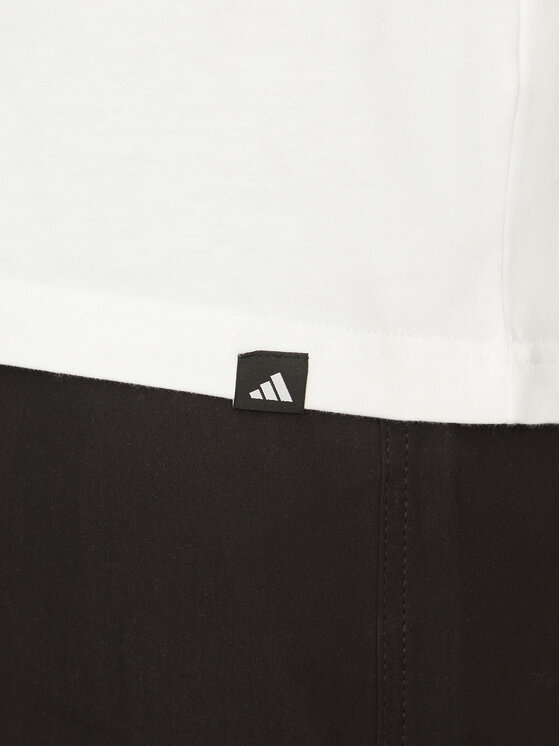adidas adidas T-Shirt Summer Prep Graphic JI9414 Biały Regular Fit