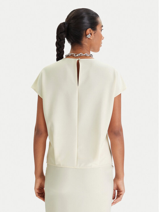 Patrizia Pepe Patrizia Pepe Blusa 8C0848/A701-W409 Écru Regular Fit