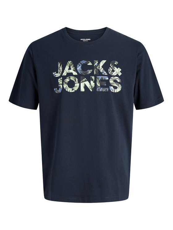 Jack & Jones Jack & Jones T-Shirt Ejeff Logo 12288536 Tmavomodrá Regular Fit
