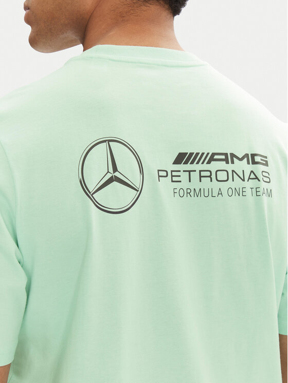 adidas adidas T-Shirt Mercedes - AMG Petronas Formula One Team Premium JY3033 Zielony Regular Fit