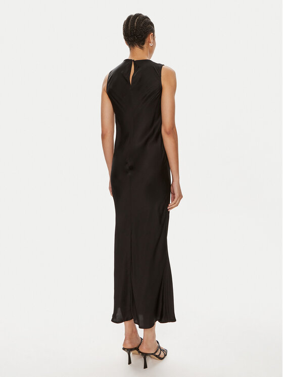 ROTATE ROTATE Cocktail obleka Arianna 112540100 Črna Slim Fit