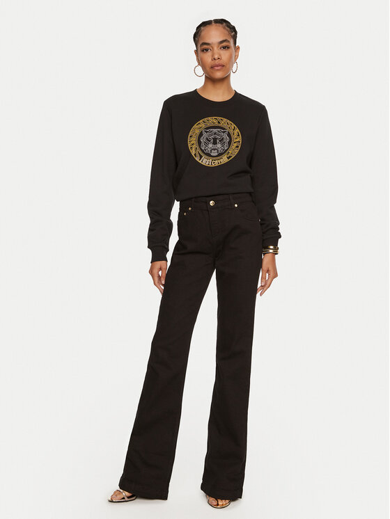 Just Cavalli Just Cavalli Farmer 77PAB513 Fekete Flare Fit
