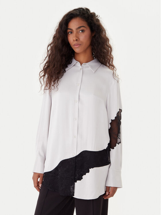 BOSS BOSS Krekls Belacey 50546595 Pelēks Regular Fit