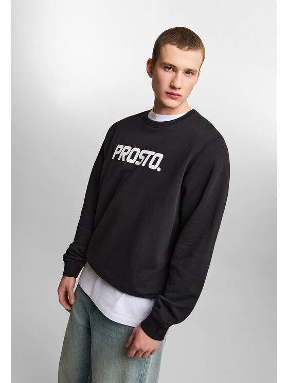 PROSTO. PROSTO. Bluza Old Logo KL261MSWE1011 Czarny Regular Fit