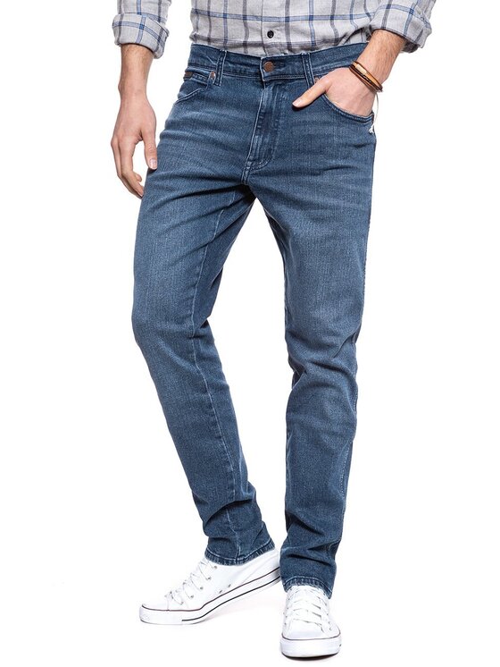Wrangler Wrangler Jeansy TEXAS TAPER Niebieski Slim Fit