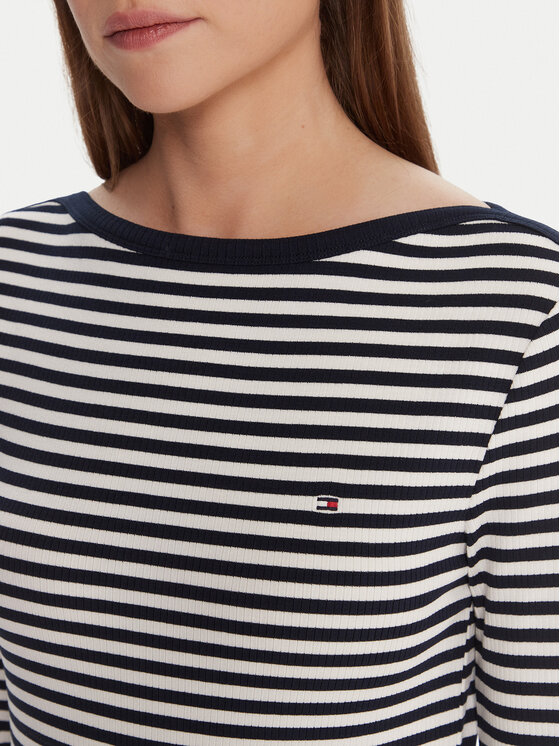 Tommy Hilfiger Tommy Hilfiger Blūze WW0WW47309 Tumši zils Slim Fit
