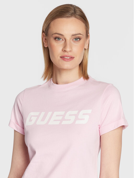 Guess Guess T-shirt V3RI02 I3Z14 Ružičasta Regular Fit