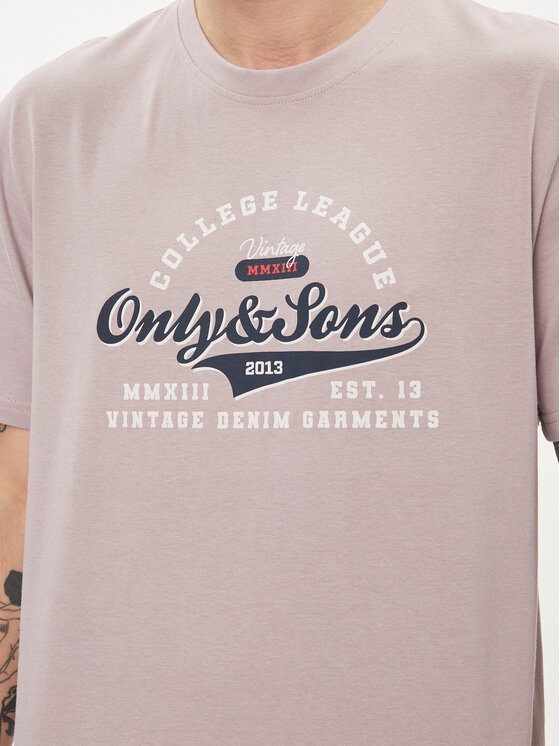 Only & Sons Only & Sons Marškinėliai Lenny 22028593 Violetinė Regular Fit