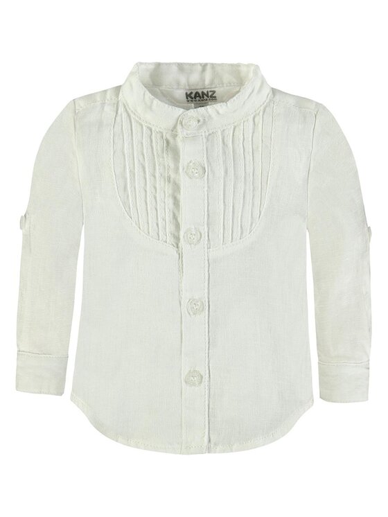 Kanz Kanz Koszula 1712923-1000 Biały Basic Fit
