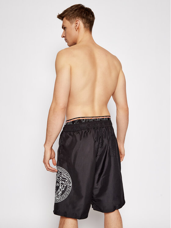 Versace Versace Ujumisšortsid ABU13010 Must Regular Fit